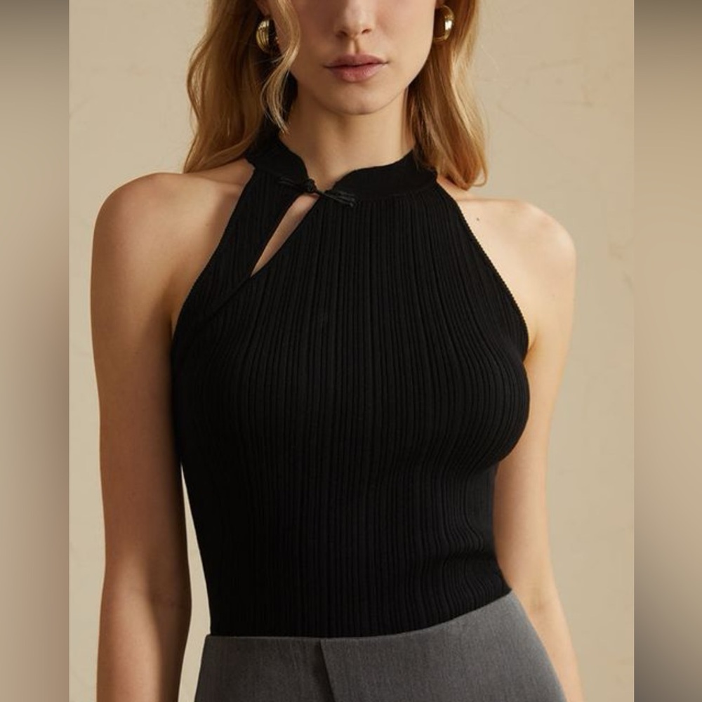 Black Neck Tie “Sweater” Vest - Small, Worn Once